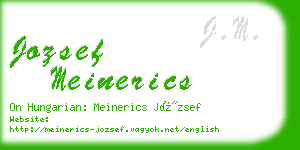 jozsef meinerics business card